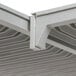 A close-up of a Cambro Camshelving Premium Connector Corner.