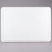 An American Metalcraft white ABS plastic cover on a white rectangular dough box.