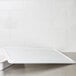 An American Metalcraft white ABS plastic cover for a standard dough box on a counter.
