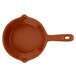 A brown Tablecraft copper cast aluminum fry pan with a handle.