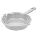 A natural cast aluminum Tablecraft fry pan with a handle.