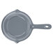 A Tablecraft gray cast aluminum fry pan with a handle.