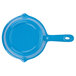 A sky blue Tablecraft fry pan with a handle.