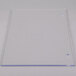 A clear acrylic end panel for a Cambro food bar.