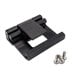 A black plastic latch with screws and nuts for a Cambro insulated food pan carrier.