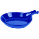 A cobalt blue Tablecraft skillet with an open handle.