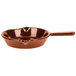 A brown Tablecraft copper cast aluminum fry pan with a handle.