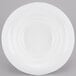 A white bowl with a wide rim.