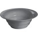 A Tablecraft granite wide rim salad bowl in gray.