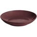 A maroon speckled Tablecraft cast aluminum pasta bowl.