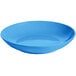 A sky blue Tablecraft cast aluminum pasta bowl.