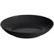 A black Tablecraft cast aluminum pasta bowl.