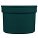 A Tablecraft hunter green cast aluminum half soup bowl.