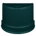 A close-up of a green plastic lid.