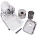 A Robot Coupe stainless steel automatic sieve with a container and a lid.
