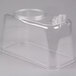 A clear plastic container with a clear plastic lid.