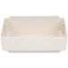 A white plastic rectangular container with two legs.