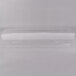 A clear plastic container with a curved top.