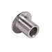 A close-up of a stainless steel Star idler bushing.