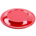 A red GET Sensation melamine plate.