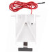 A white plastic Ice Thickness Control Probe with a red cord.