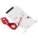 A white plastic ice thickness control probe with a red wire.