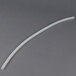 Clear silicone tubing on a gray background.