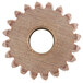 A close-up of a 20 tooth fiber gear.