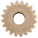 A close-up of a 20 tooth fiber gear.