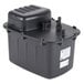 A black plastic box with a black plastic lid containing a Manitowoc K-00376 drain pump.