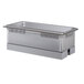 A stainless steel Hatco drop-in hot food well with a lid.