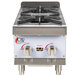 Cooking Performance Group HP212 2 Burner Gas Countertop Hot Plate - 44,000 BTU