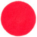 A red circular Scrubble by ACS floor pad.