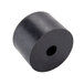 A black rubber cylinder with a hole.