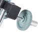 A metal and plastic screw with a screw in it, used for the Avantco SL309 meat slicer.