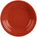 a close-up of a red plate