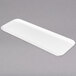 A white rectangular Carlisle Fiberglass Market Tray.