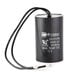 An Avantco replacement capacitor with black wires.
