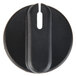 A black Nemco Roller Grill knob with a white handle on it.