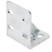 A metal Avantco bottom hinge bracket with two holes.