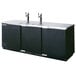 Beverage-Air DD94HC-1-B 95 inch Black Beer Dispenser - 5 Keg Kegerator