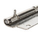 A stainless steel hinge assembly with a screw on the end for a Nemco Fresh-O-Matic Rethermalizer.