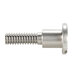 A close-up of a stainless steel shoulder screw.