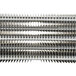 An Avantco evaporator coil with a metal strip with many holes.