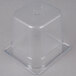 A Rubbermaid clear polycarbonate food pan.