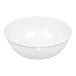 A plain white 10 oz. nappie bowl.
