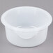 A white plastic container with a lid.