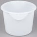 A white plastic container with a handle.