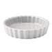 Hall China 8640AWHA Ivory (American White) 8 oz. Fluted Souffle / Creme Brulee Dish - 24/Case
