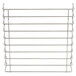 A wire rack for Nemco hot dog steamers with many rows of wire shelves.